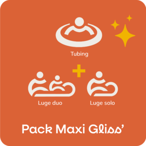 Pack Maxi Gliss’ ( Luge Solo + Luges Duo P'ti Pilote + Tubing )